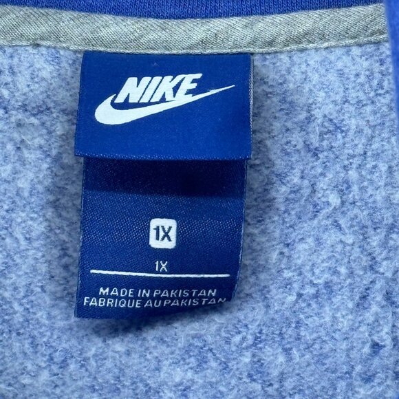 Nike Blue Full-Zip jacket womens size 1X plus pockets - Picture 3 of 10